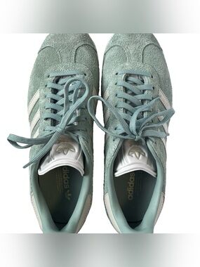 ADIDAS Originals Gazelle Suede Sneakers Hazy Green Mint Women's Size 7